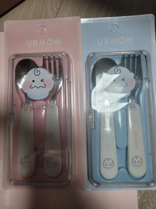 유비맘 스푼포크 케이스 세트 1+1 _컬러랜덤 발송 — 5점을 준 리뷰어가 2021년 1월 올린 사용 사진