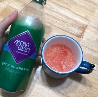 몽베스트 Montbest with Sparkling water Plain 20병 — 5점을 준 리뷰어가 2022년 1월 올린 사용 사진