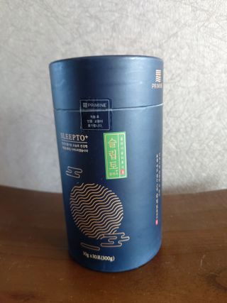 프리마인 자체 기업부설 연구소에서 찾아낸 건강한 수면의 비밀.  슬립토 플러스 30포 — 5점을 준 리뷰어가 2021년 10월 올린 사용 사진