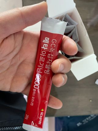 메타아르기닌 GC녹십자웰빙 메타 아르기닌 6000 플러스 오르니틴 — 4점을 준 리뷰어가 2022년 5월 올린 사용 사진