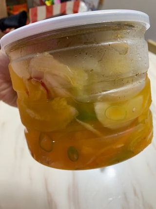 셰프애찬 단호박 백김치 1kg — 4점을 준 리뷰어가 2022년 10월 올린 사용 사진