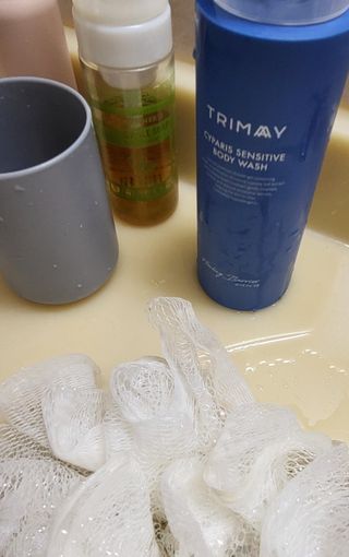트리마이 자연을 담은 신선함,  온 가족이 사용하는 힐링베리어 바디 워시 4종 택1 — 5점을 준 리뷰어가 2022년 10월 올린 사용 사진