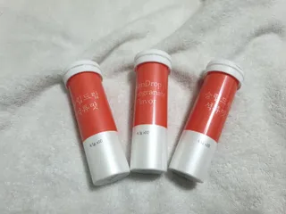 [슬림드랍 석류맛] 건기식 다이어트 보조제 겸 비타민 — 4점을 준 리뷰어가 2022년 2월 올린 사용 사진
