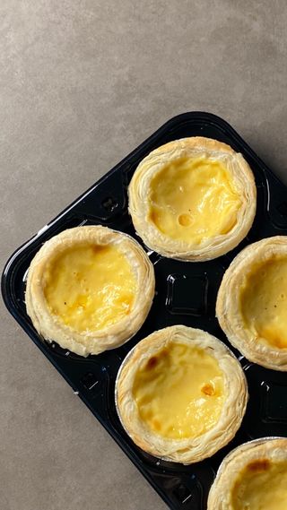 디앙뜨 포르투갈 에그타르트 오리지널 맛+패션후르츠+초콜릿타르트 맛 중 택1 — 5점을 준 리뷰어가 2021년 8월 올린 사용 사진