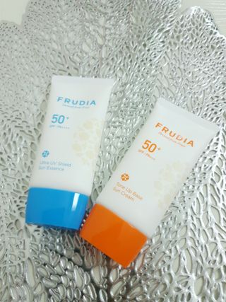 [후르디아] 혼합자차 선 에센스+톤업 선크림 2종 — 5점을 준 리뷰어가 2021년 5월 올린 사용 사진