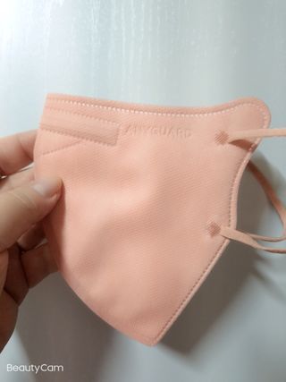 애니가드 셋업마스크 4컬러 각 10매입 [크리미베이지, 캐시미어로즈, 초콜렛브라운, 미드나잇네이비] — 5점을 준 리뷰어가 2022년 2월 올린 사용 사진