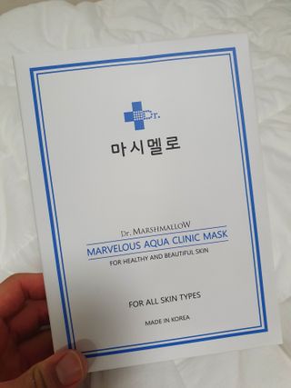 닥터마시멜로 닥터마스멜로 마블러스 아쿠아 클리닉 마스크 — 5점을 준 리뷰어가 2021년 6월 올린 사용 사진