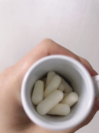 메디타민 인체유래 비피더스 포스트 프로바이오틱스 — 5점을 준 리뷰어가 2021년 4월 올린 사용 사진