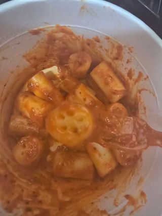 프리 [요리궁리] 타입 B (매콤,치즈,매콤까르보) 꽃떡볶이 6개입 세트 — 5점을 준 리뷰어가 2025년 2월 올린 사용 사진