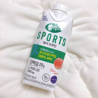 셀렉스스포츠 셀렉스 스포츠 웨이 프로틴 복숭아_ 330ml x 12팩 — 4.5점을 준 리뷰어가 2021년 3월 올린 사용 사진
