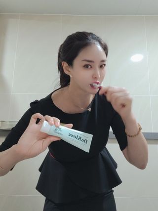 치과의사들이 선택한 솔루션, 닥터클러브치약 — 5점을 준 리뷰어가 2021년 8월 올린 사용 사진