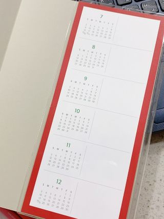 리훈 2023년 아이라이크 모눈 다이어리 미니달력 세트 — 5점을 준 리뷰어가 2022년 11월 올린 사용 사진