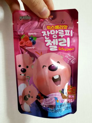 [팔도] 잔망루피젤리 믹스베리맛 42g 8개 — 4점을 준 리뷰어가 2022년 1월 올린 사용 사진