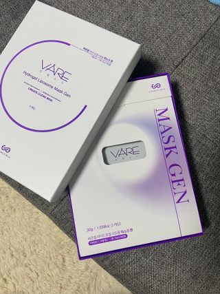 바르셀 저분자피쉬콜라겐 콜라겐마스크팩 안면마스크 수분팩  리포좀 하이드로겔 마스크젠 [5매] — 4.5점을 준 리뷰어가 2021년 11월 올린 사용 사진
