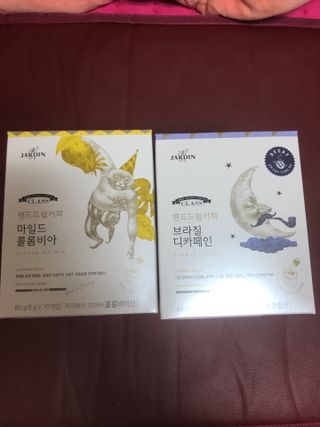 (주)쟈뎅 쟈뎅 클래스 핸드 드립 커피 10P 2종_디카페인 1종+랜덤 플레이버 1종 — 5점을 준 리뷰어가 2021년 3월 올린 사용 사진