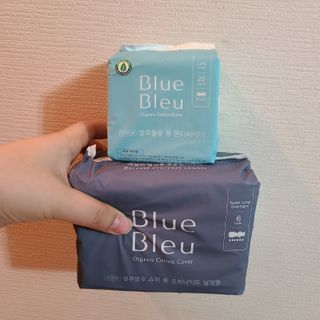 블루블루 유기농 순면 커버 생리대 — 5점을 준 리뷰어가 2021년 2월 올린 사용 사진
