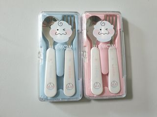 유비맘 스푼포크 케이스 세트 1+1 _컬러랜덤 발송 — 5점을 준 리뷰어가 2021년 3월 올린 사용 사진