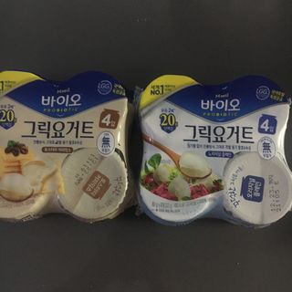 매일바이오 그릭요거트 오리지널 플레인 4개, 로스터리 커피믹스 4개 — 5점을 준 리뷰어가 2021년 12월 올린 사용 사진