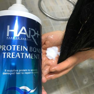 헤어플러스 단백질탈모샴푸 500ml+단백질본드앰플 145ml — 5점을 준 리뷰어가 2021년 3월 올린 사용 사진