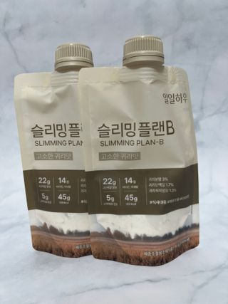 일일하우 슬리밍 플랜B 고소한 귀리맛, 진한 카카오맛 (체중조절식) — 5점을 준 리뷰어가 2023년 8월 올린 사용 사진