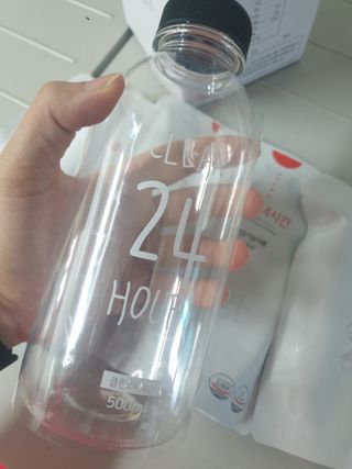 클린24시간 1BOX(5포) + 전용보틀(500ml) — 4.5점을 준 리뷰어가 2022년 9월 올린 사용 사진