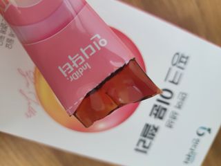 [인디닥터] 면역 생생 핑크 이뮨 젤리 — 3점을 준 리뷰어가 2022년 6월 올린 사용 사진