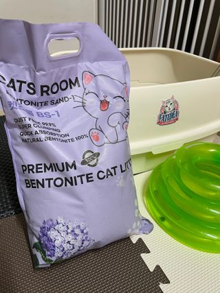 겟플렉스 켓플렉스 캣츠룸BS-1 고양이모래 4kg — 5점을 준 리뷰어가 2021년 3월 올린 사용 사진
