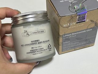 마리엔메이 레몬 나이아신아마이드 글로우 워시오프 마스크팩 125g — 5점을 준 리뷰어가 2022년 4월 올린 사용 사진