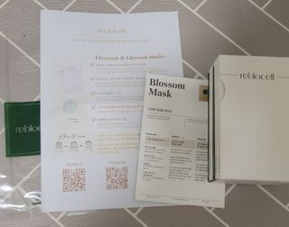 [리블로셀] 홈에스테틱 마스크팩 세트(글로썸 마스크 2매 + 플로썸 마스크 3매) — 5점을 준 리뷰어가 2022년 5월 올린 사용 사진