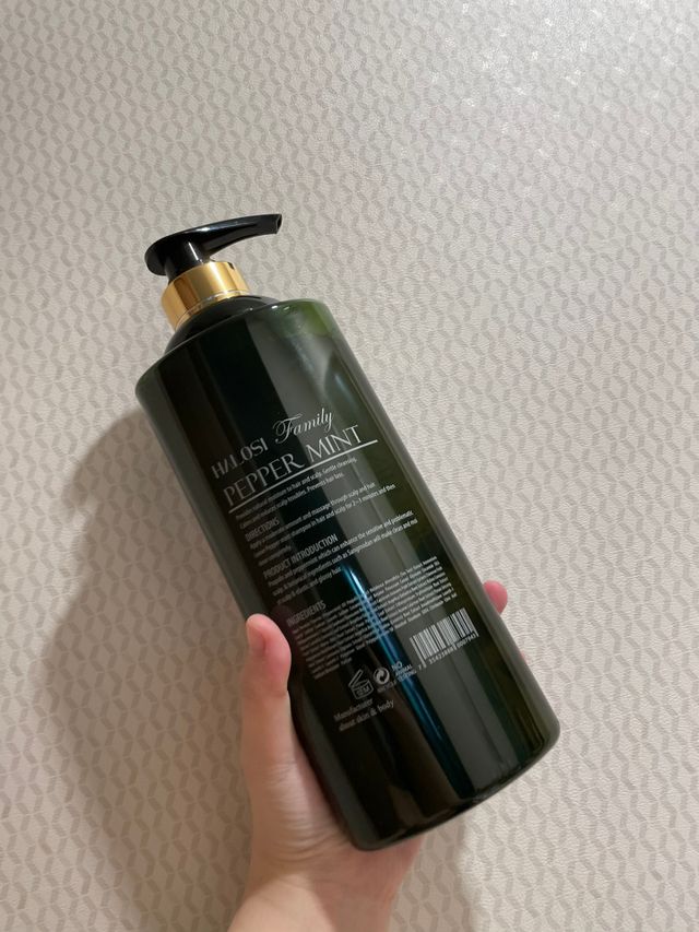 하로시 페퍼민트 샴푸 750ml 온가족 지성두피용 리뷰 사진