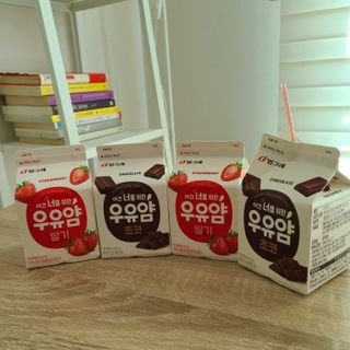 빙그레 우유얌 초코 / 우유얌 딸기 — 5점을 준 리뷰어가 2021년 4월 올린 사용 사진