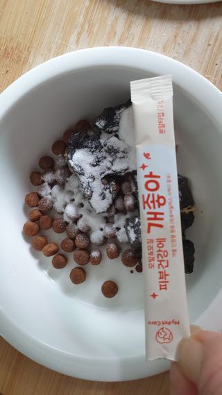 My Pet Care 모발과 모질 피부건강에 개좋아 — 4.5점을 준 리뷰어가 2021년 4월 올린 사용 사진