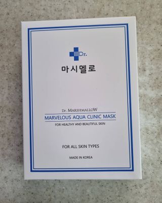 닥터마시멜로 닥터마스멜로 마블러스 아쿠아 클리닉 마스크 — 5점을 준 리뷰어가 2021년 2월 올린 사용 사진