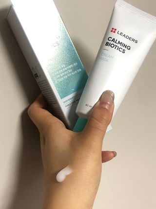 리더스코스메틱 리더스 카밍 바이오틱스 크림 마스크 — 4.5점을 준 리뷰어가 2021년 5월 올린 사용 사진