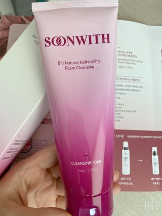 SOONWITH 바이오 내추럴 리프레싱 폼클렌징 — 5점을 준 리뷰어가 2021년 5월 올린 사용 사진
