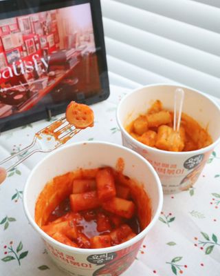 프리 [요리궁리] 타입 B (매콤,치즈,매콤까르보) 꽃떡볶이 6개입 세트 — 5점을 준 리뷰어가 2024년 12월 올린 사용 사진
