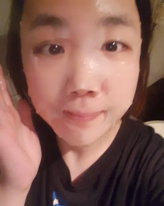 체르엠 그린 케비어 더블워터 마스크팩 5매입  2팩 — 4점을 준 리뷰어가 2021년 12월 올린 사용 사진