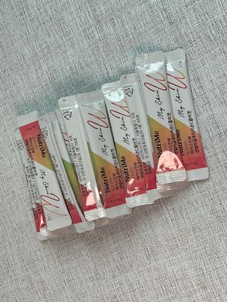뉴트리미 마이스킨W 센텔라글루타치온C콜라겐 28포 — 4.5점을 준 리뷰어가 2023년 2월 올린 사용 사진