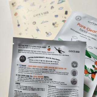 세뚜아(Cettua) [세뚜아] 포어 클리어링 마스크 Cettua Pore Clearing facial mask 5매 — 5점을 준 리뷰어가 2024년 2월 올린 사용 사진