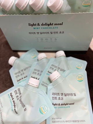 아므_이너뷰티 라이트 앤 딜라이트 밀 민트 초코 — 4점을 준 리뷰어가 2021년 7월 올린 사용 사진