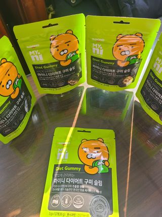 일동제약 마이니 마이니 다이어트 구미 슬림 — 5점을 준 리뷰어가 2021년 2월 올린 사용 사진