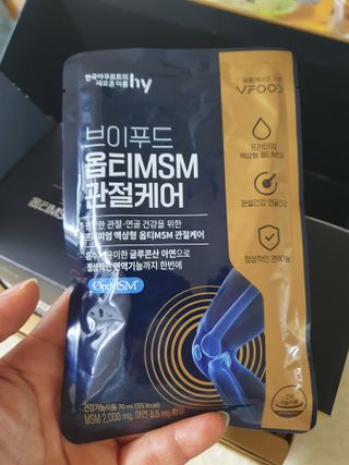 [브이푸드] 옵티MSM 관절케어 (70ml x30포) — 5점을 준 리뷰어가 2022년 6월 올린 사용 사진
