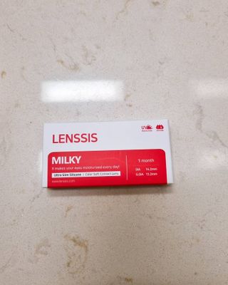 렌시스 LENSSIS [ 렌시스 ] 데일리 소프트한 색감렌즈 ＃밀키시리즈 1개월용 ｜ 3컬러 중 택1 ｜ — 5점을 준 리뷰어가 2021년 6월 올린 사용 사진