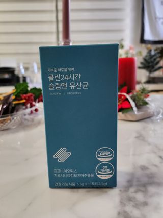 클린24시간 슬림앤유산균 1박스 (3.5g X 15포) — 5점을 준 리뷰어가 2022년 12월 올린 사용 사진