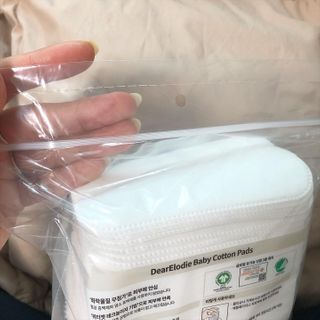 디어엘로디 프리미엄 유기농 베이비 솜티슈 40매 3 + 1 PACK — 5점을 준 리뷰어가 2021년 2월 올린 사용 사진