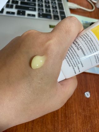 랑벨 비타 에너지 잡티 크림 75ml (피부 속 기미완화크림) — 5점을 준 리뷰어가 2022년 5월 올린 사용 사진
