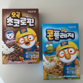 씨알푸드 뽀로로 시리얼 3종 — 5점을 준 리뷰어가 2022년 2월 올린 사용 사진