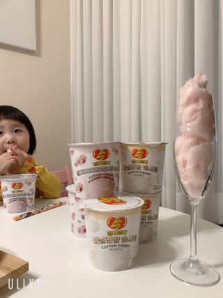 젤리벨리 솜사탕 2종-딸기치즈케이크, 바닐라 — 5점을 준 리뷰어가 2021년 12월 올린 사용 사진