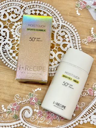 아이레시피 모이스트터치 스포츠 선밀크 50ml (SPF50+ PA+++) — 5점을 준 리뷰어가 2023년 6월 올린 사용 사진