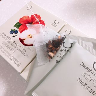 딜라이트 프로젝트 블렌딩티 우엉호박티, 히비후르츠티, 쟈스민캐모티 — 5점을 준 리뷰어가 2021년 7월 올린 사용 사진